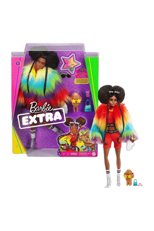 Barbie Extra Renkli Ceketli Bebek GVR04GRN27 Fiyatları ve
