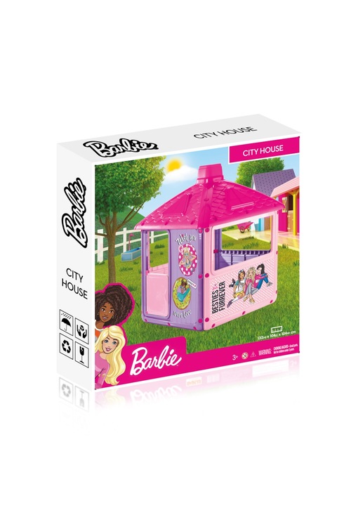 dolu 1610 Barbie Şehir Evi Kız Çocuk Oyuncak Oyun Evi İç Dış Meka