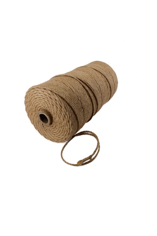 Jüt Halat Kendir 3 Mm Doğal Halat İp (30 Metre)