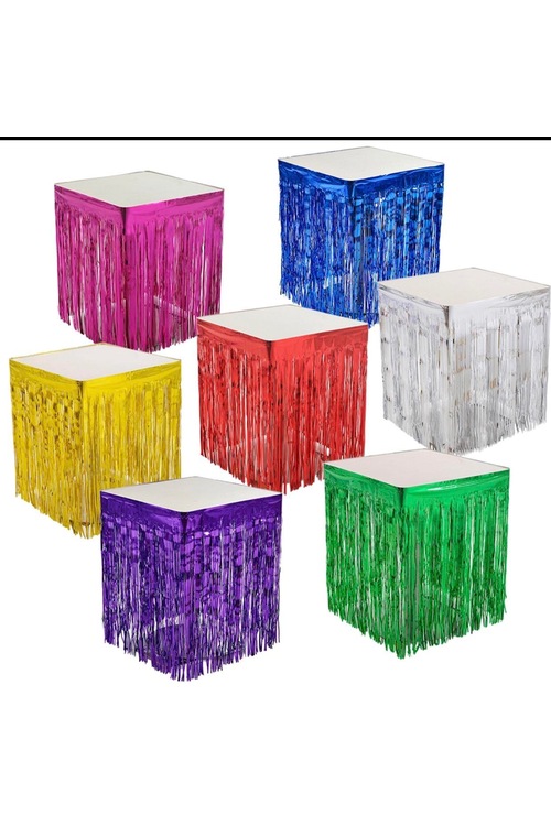 KBK Market Folyo Masa Eteği 70x400 cm Doğum Günü Püskülü