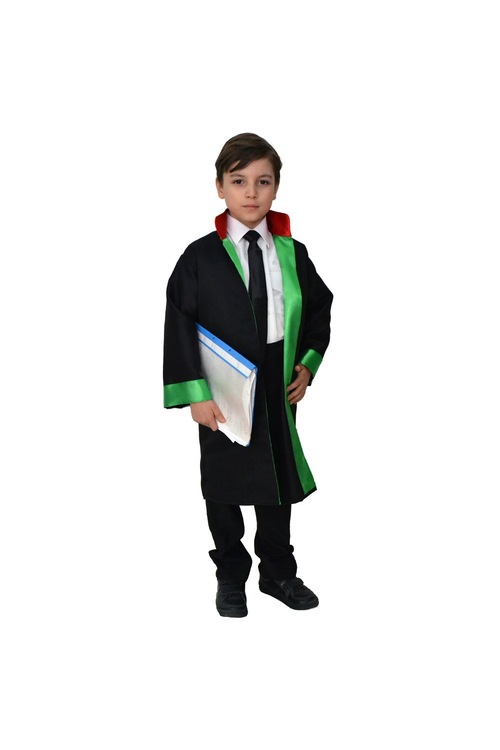 Herkese Kostüm Avukat Cübbesi- Çocuk Meslek Kostümü 11-12 Yaş