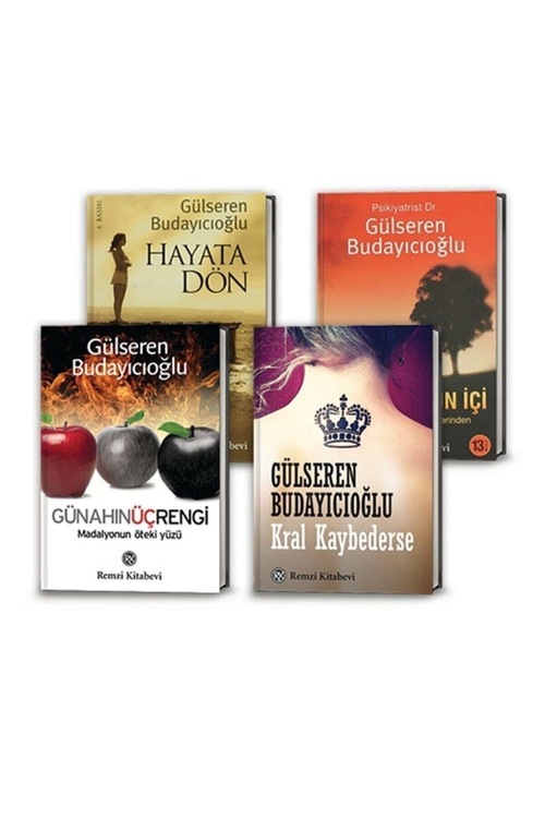 Gülseren Budayıcıoğlu 4 Kitap Set (Kral Kaybederse, Hayata Dön, M