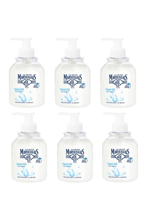 Le Petit Marseillais Pamuk Sütü Sıvı Sabun 500 ml 6 ADET