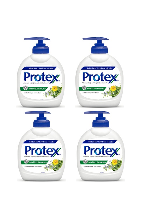 Protex Antibakteriyel Sıvı Sabun Bitki Özlü Koruma 300 ml 4 ADET