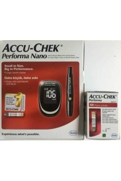 ROCHE ACCU CHEK PERFORMA NANO CİHAZ + 50 STRİP + 100 ADET LANCET Fiyatları ve Özellikleri