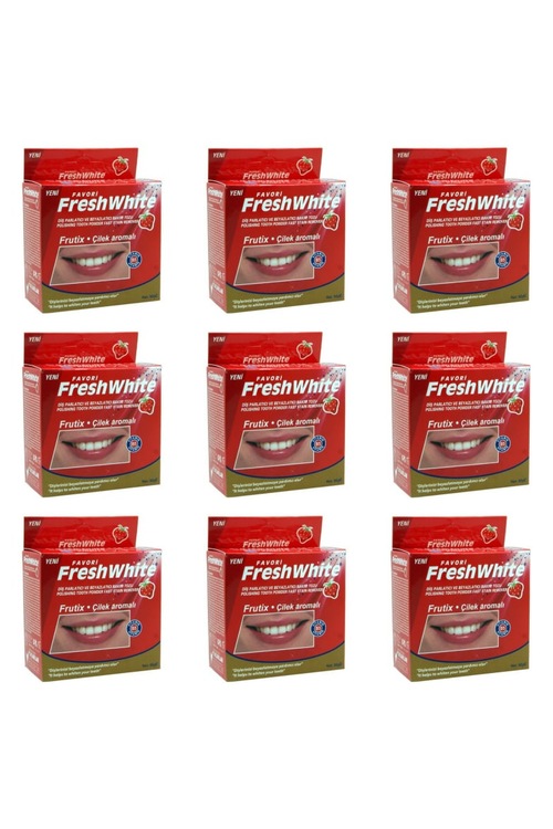 Fresh White Diş Beyazlatıcı Toz Diş Parlatıcı Diş Pastası Çilekli