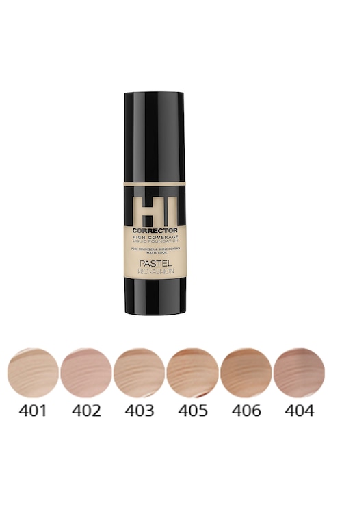 hi corrector high coverage liquid foundation