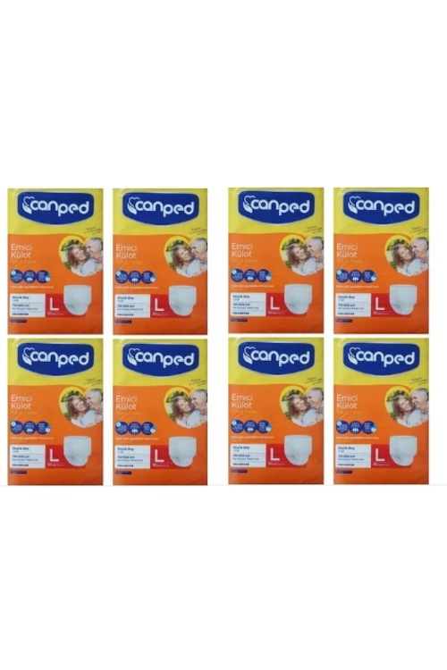 Canped Emici Külot Hasta Bezi Büyük Boy Large 240 Adet Eko Paket