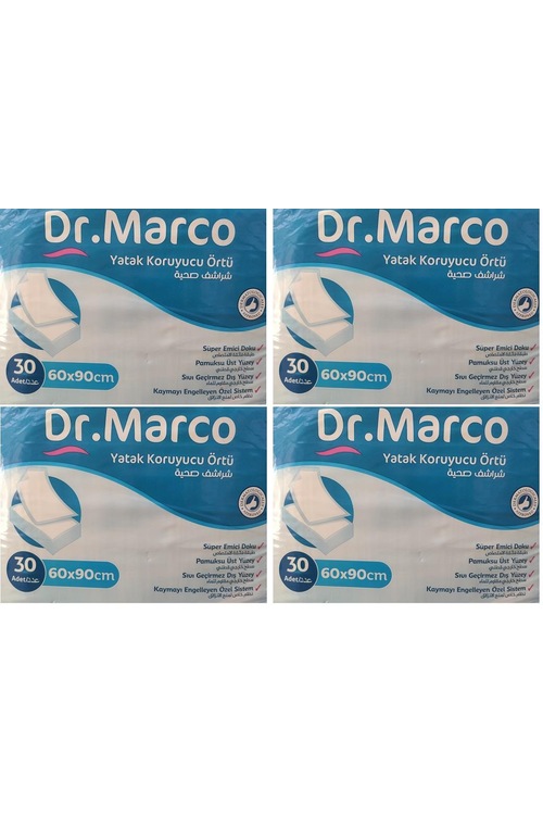 Dr.Marco Yatak Koruyucu Örtü 60x90cm 120 Adet Fiyatları ve Özellikleri