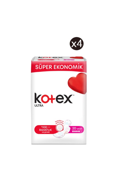 Kotex Ultra Uzun Ped 20 li 4 Adet