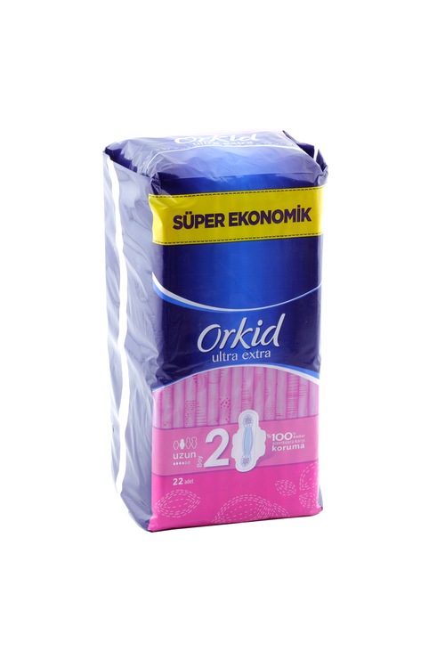 Orkid Hijyenik Ped Ultra Extra Kanatlı Uzun 22'li
