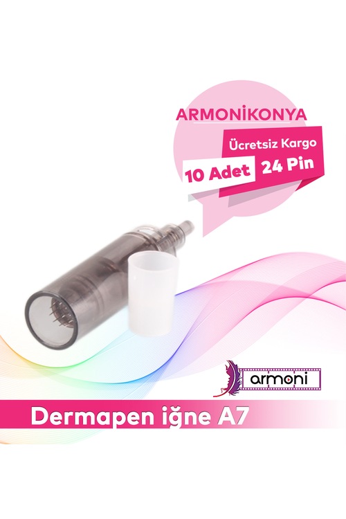 Dermapen iğnesi A7 dr.pen 24 pin , Dr.pen a7 siyaj kapaklı iğne