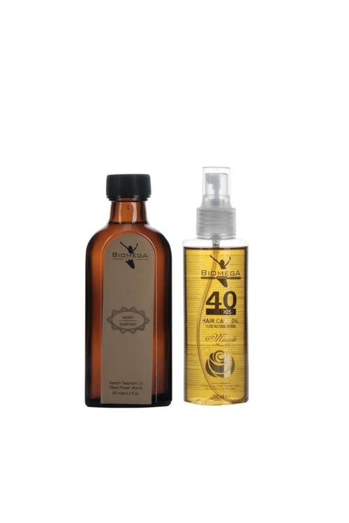 Biomega Keratin Serum 95 ml+40 Bitkili Bakım Yağı 150 ml