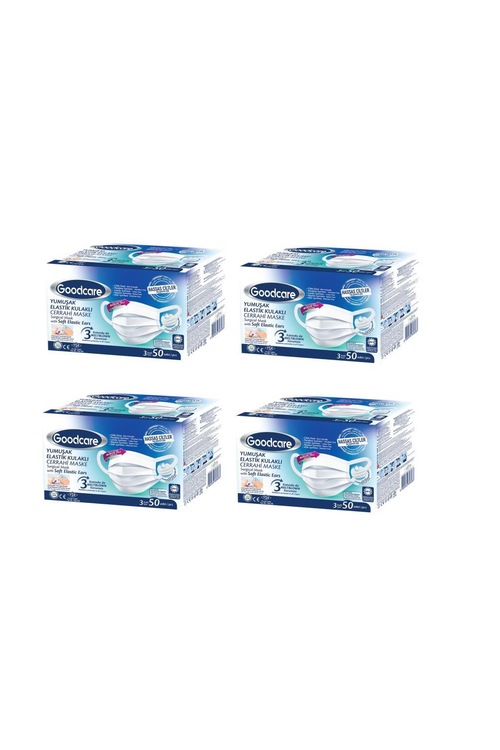 Goodcare Elastik Kulaklı Cerrahi Maske Telli Meltblown 200 Adet