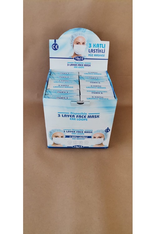 Toggo 3 Katlı Maske 10*12 Toplam 120 Adet