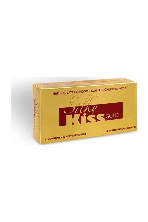 Silky Kiss Gold Kayganlaştırıcılı Prezervatif 12 Adet