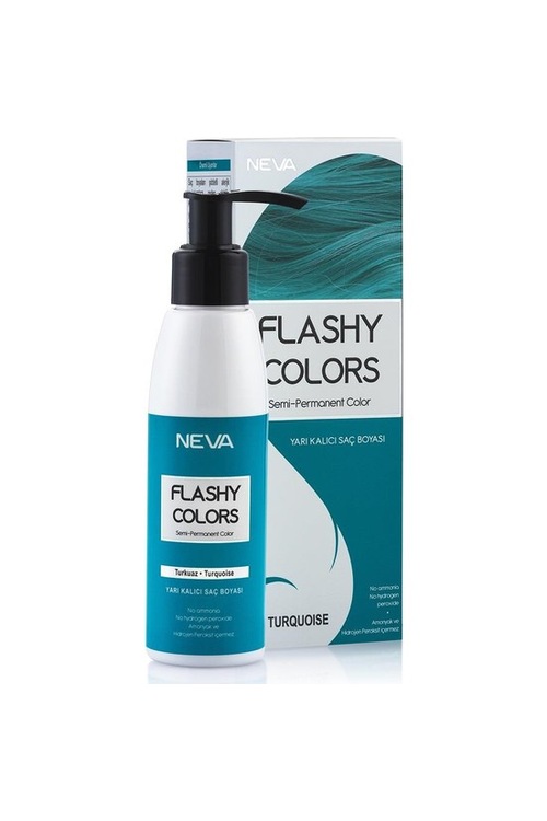 Neva Flashy Colors Yarı Kalıcı Saç Boyası - Turkuaz