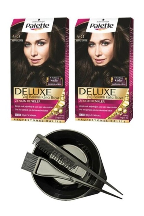 Palette DELUXE Saç Boya 30 Koyu Kahve+BOYAMA SETİ Fiyatları ve Özellikleri