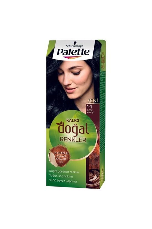 PALETTE SAÇ BOYASI KALICI DOĞAL RENKLER 1-1 GECE MAVİSİ