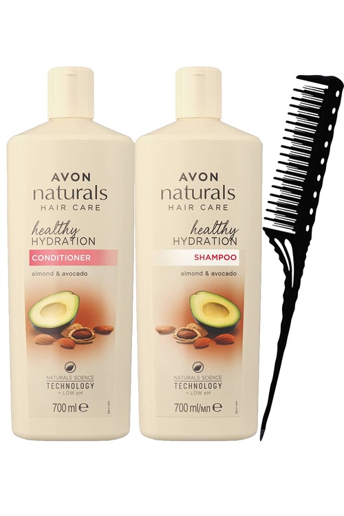 Avon Naturals Badem Avakado İçeren Saç Kremi , Şampuanı ve Krepe