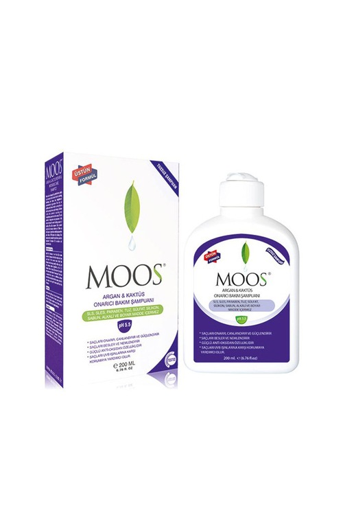 Moos Argan ve Kaktüs Onarıcı Bakım Şampuanı 200 mL