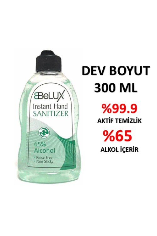 Belux Instant Hand El Temizleme Jeli 300 ml %99.9 ANINDA TEMİZLİK