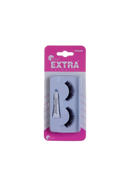 EXTRA KİRPİK KZ-03 SİYAH YAPIŞTIRICILI