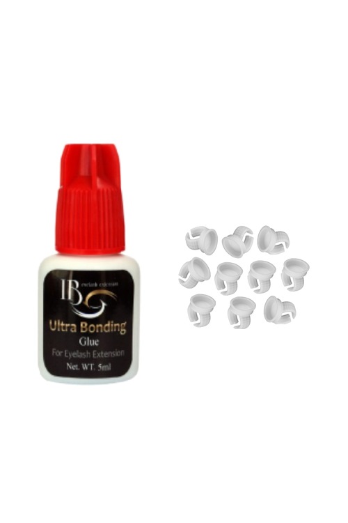İpek Kirpik Yapıştırıcısı 5ml + 10lu Yüzük
