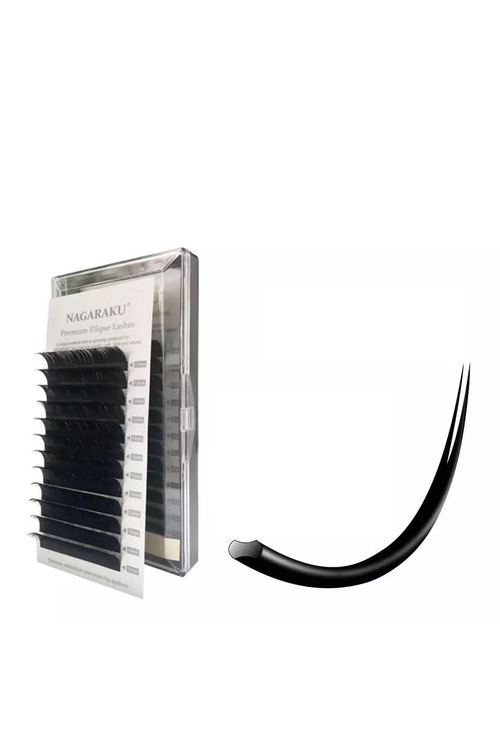 Nagaraku Split Elips Kirpik 0,15C-14mm