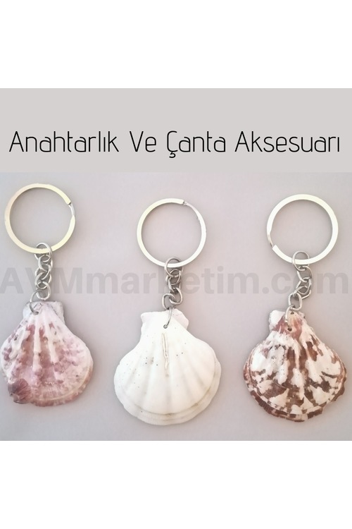 İnci Kabuğu Anahtarlık ve Çanta Aksesuarı