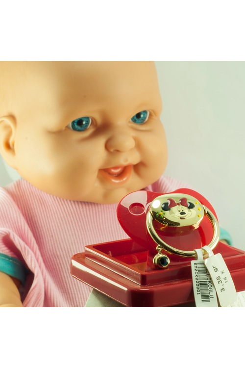 14 AYAR ALTIN BEBEK EMZİĞİ MİNNİE MOUSE Figürlü