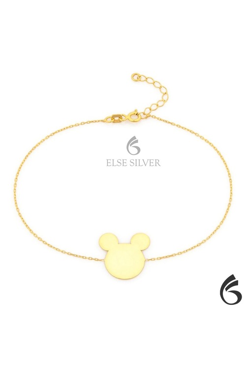 Mickey Mouse Gümüş Halhal