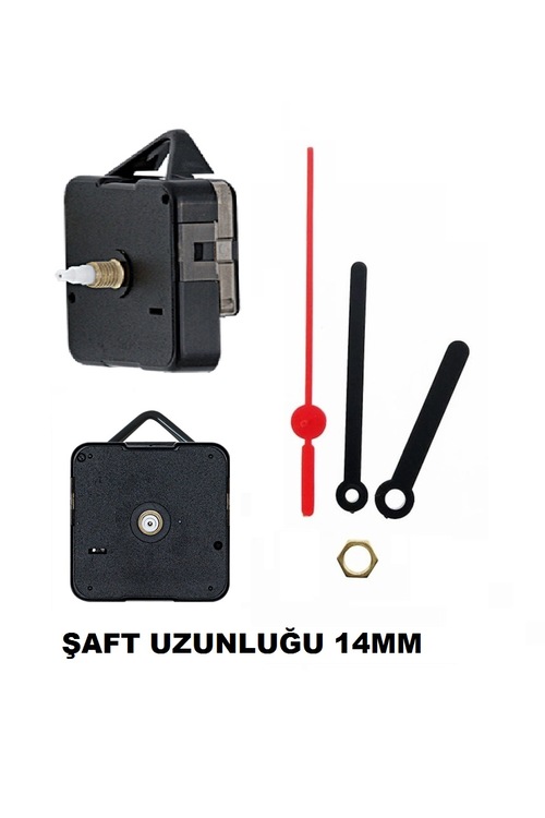 Duvar Saat Mekanizması Makinası Akrep Yelkovan Saniye Set Akar