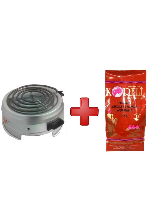 Rezistanslı Kömür Köz Yakma Makinesi + Koreli Kömür 1 KG