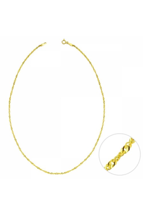 60 Cm Altın Singapur Zincir 1,40mm