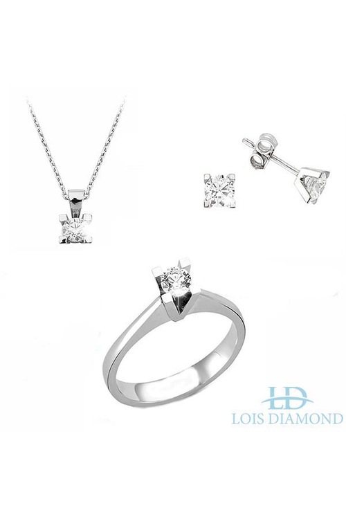 0.50ct TEKTAŞ PIRLANTA SET TAKIM FIRSAT LOİS DEN Fiyatları