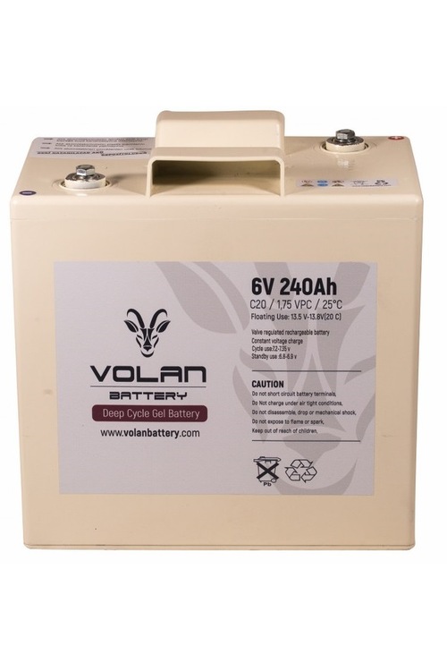 6 Volt 240 Amper Jel Akü Solar Güneş Enerjisi - Volan Akü