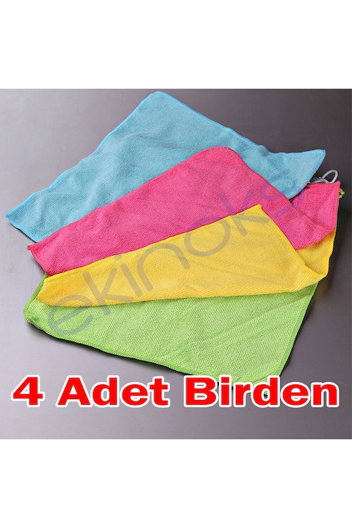 4 lü Mikrofiber Temizlik Bezi Oto Araç Ev Genel Temizlik Fiyatları ve