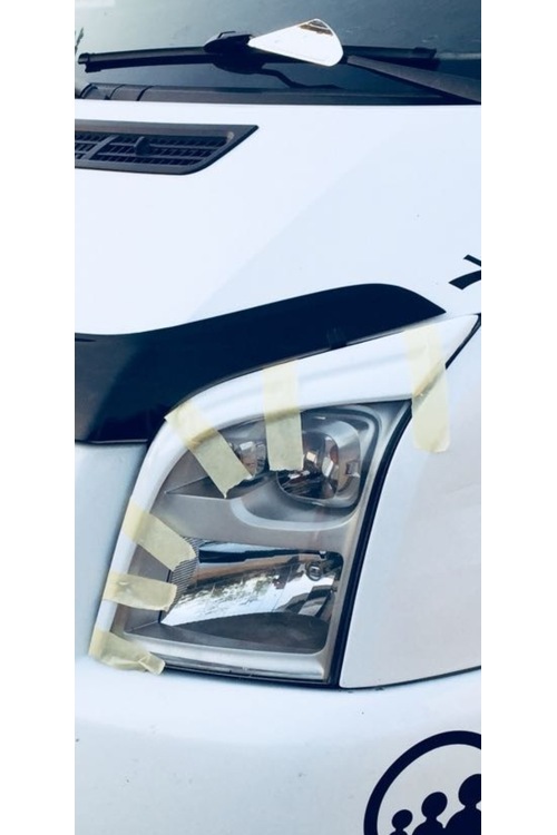 ABS BEYAZ PLASTİK FORD TRANSİT 2006-2013 FAR KAŞI/ÇERÇEVE TAKIMI