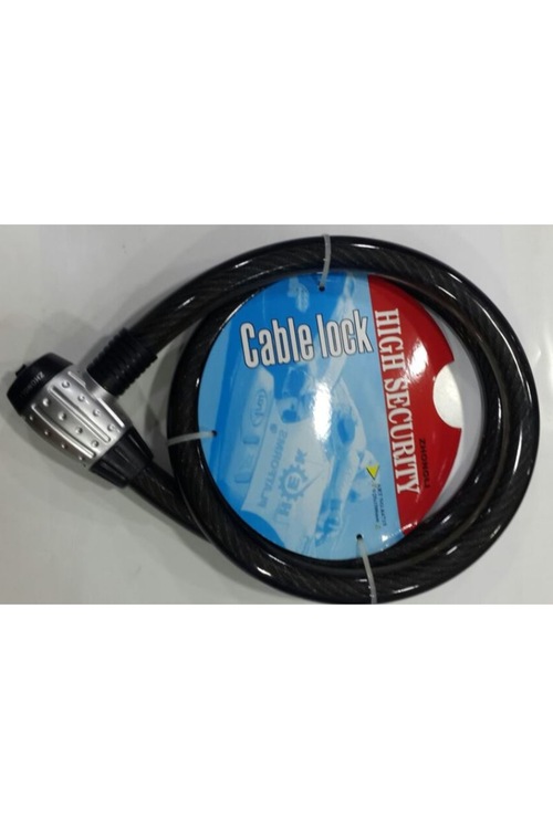 MOTORSİKLET HALAT KİLİT 25 MM KALINLIK 2 METRE UZUNLUK IŞIKLI
