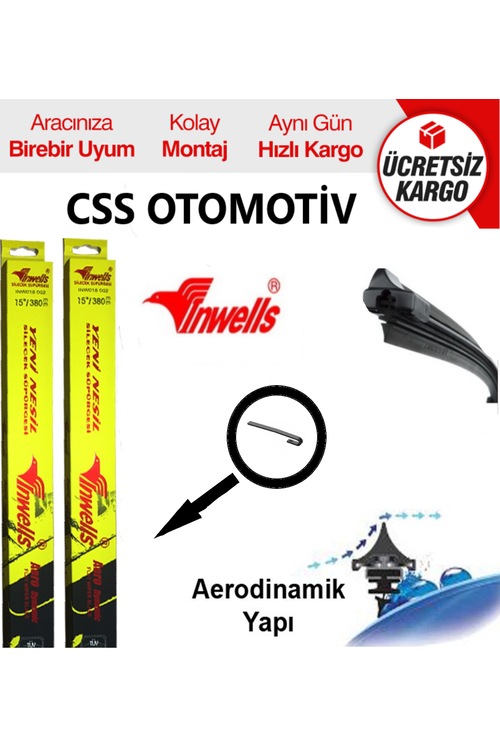 Toyota Corolla 2001-2008 Muz Silecek Seti 55cm + 47.5cm İNWELLS