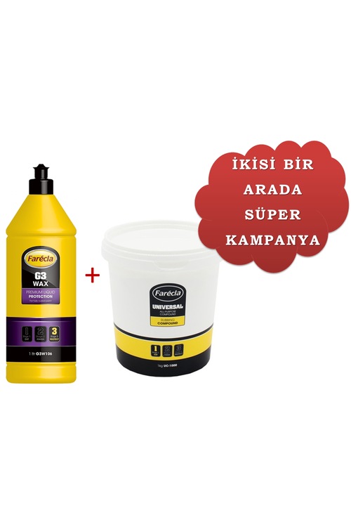 Farecla G3 Wax Cila 1 Litre ve Farecla Universal Kutu Pasta 1 Kg