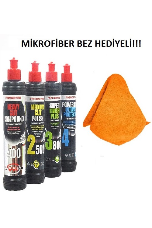 Menzerna Pasta Hare Boya Koruma Seti 250 ML Fiyatları ve Özellikleri