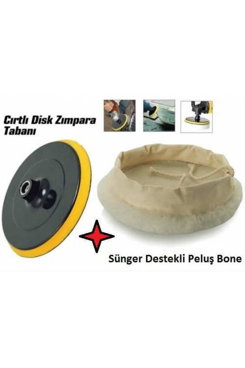 Pasta cila polisaj uygulama için Cırtlı Alt Sünger Destekli Peluş