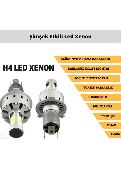 Sentinel H4 Kablosuz 8000K Led Xenon