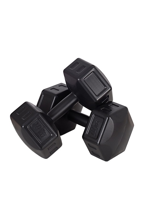 Ecgspor 20kg Dambıl Seti 2 x 10kg Toplam 20kg (kutuda çift SİYAH)