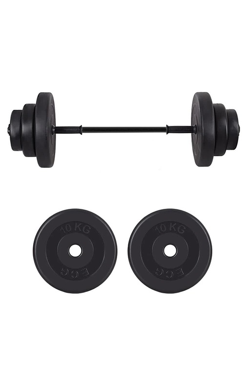 Ecgspor 22 Kg Halter Seti - Deadlift Squat Biceps Triceps Shoulde
