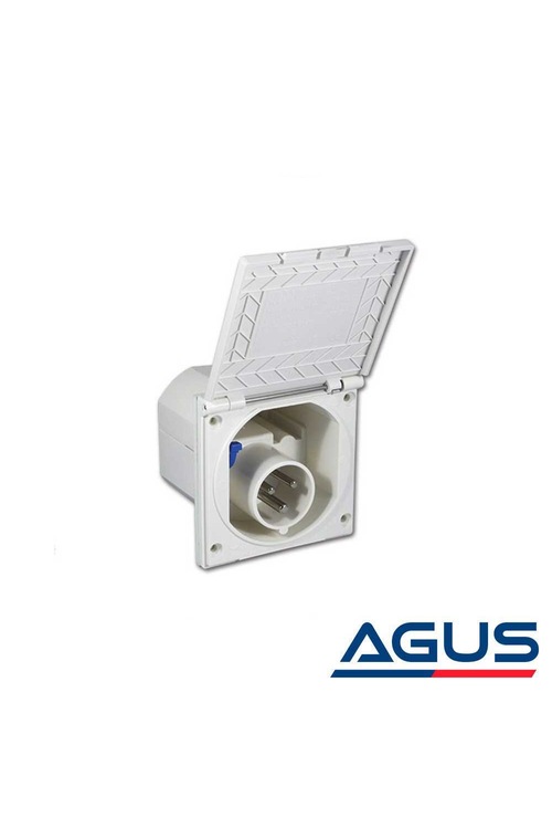 ABL 230V Soket Karavan Dış Gömme Elektrik Girişi Krem