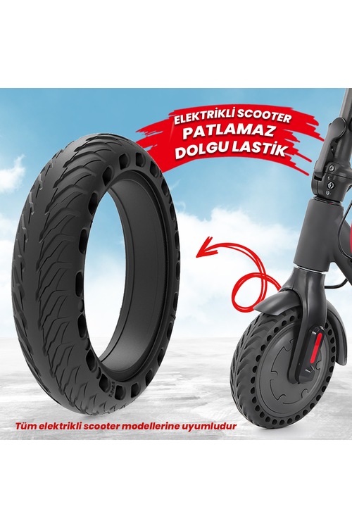 Citycoco MX350 8.5 İnch Elektrikli Scooter Patlamaz Dolgu Lastik