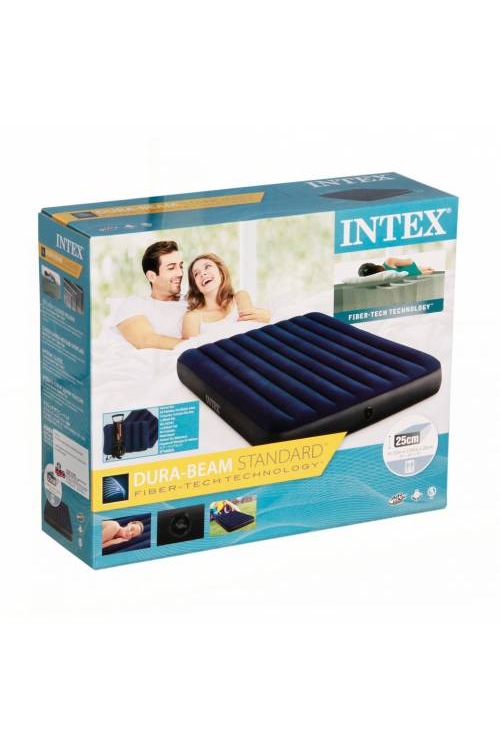 Intex 64765 FiberTech Klasik Çift Kişilik Şişme Yatak Set Fiyatları ve